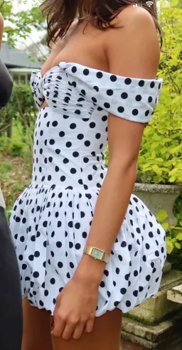 Miss circle umika polka dot dress for rent on The Volte - image 4