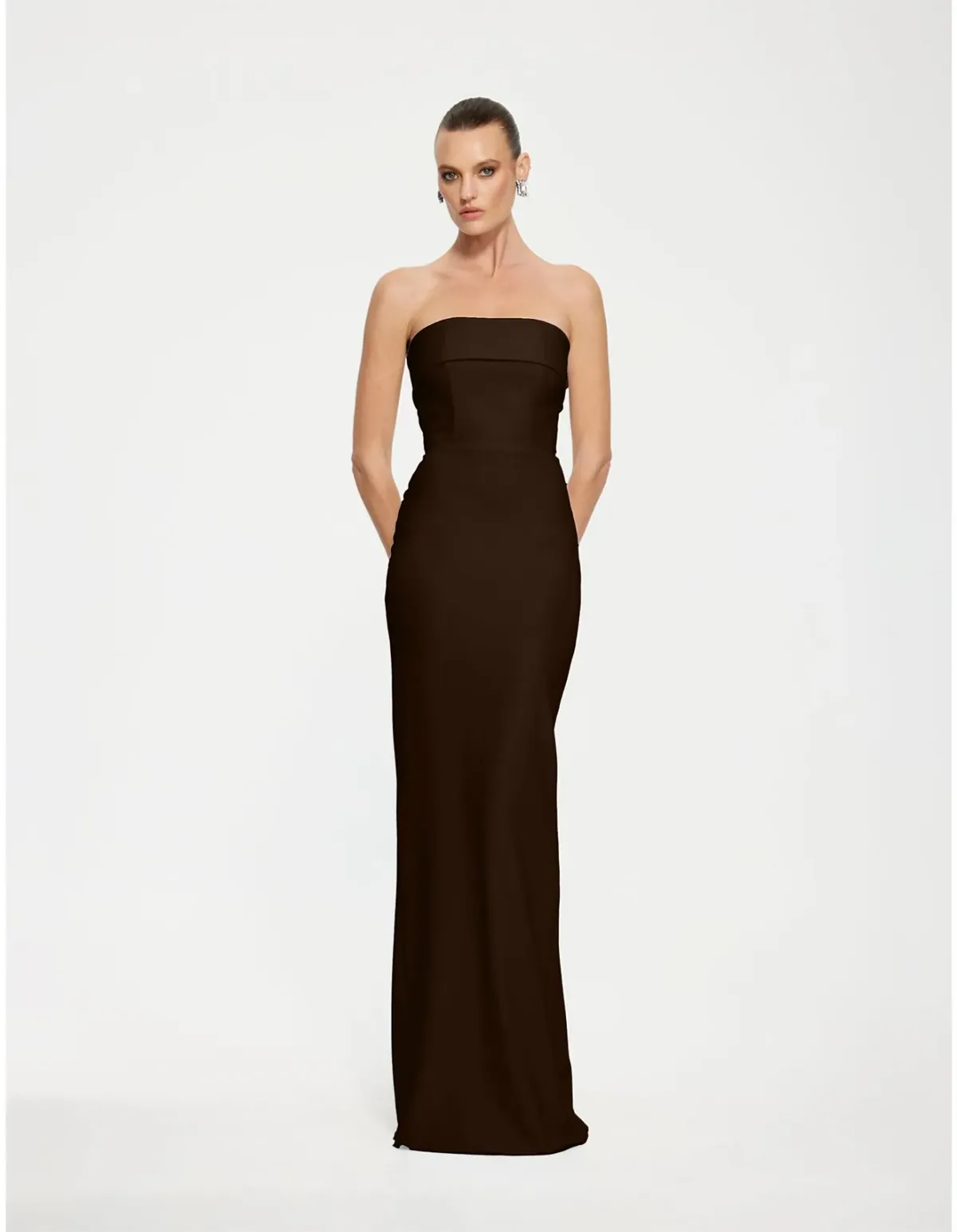 Effie Kats Monroe Gown Small Coffee - Image 1