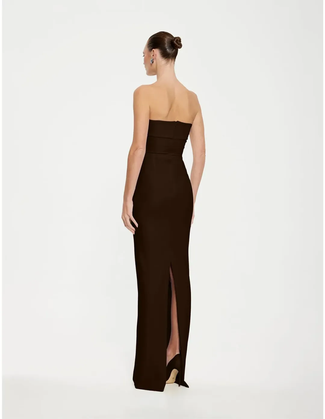 Effie Kats Monroe Gown Small Coffee for rent on The Volte - main image