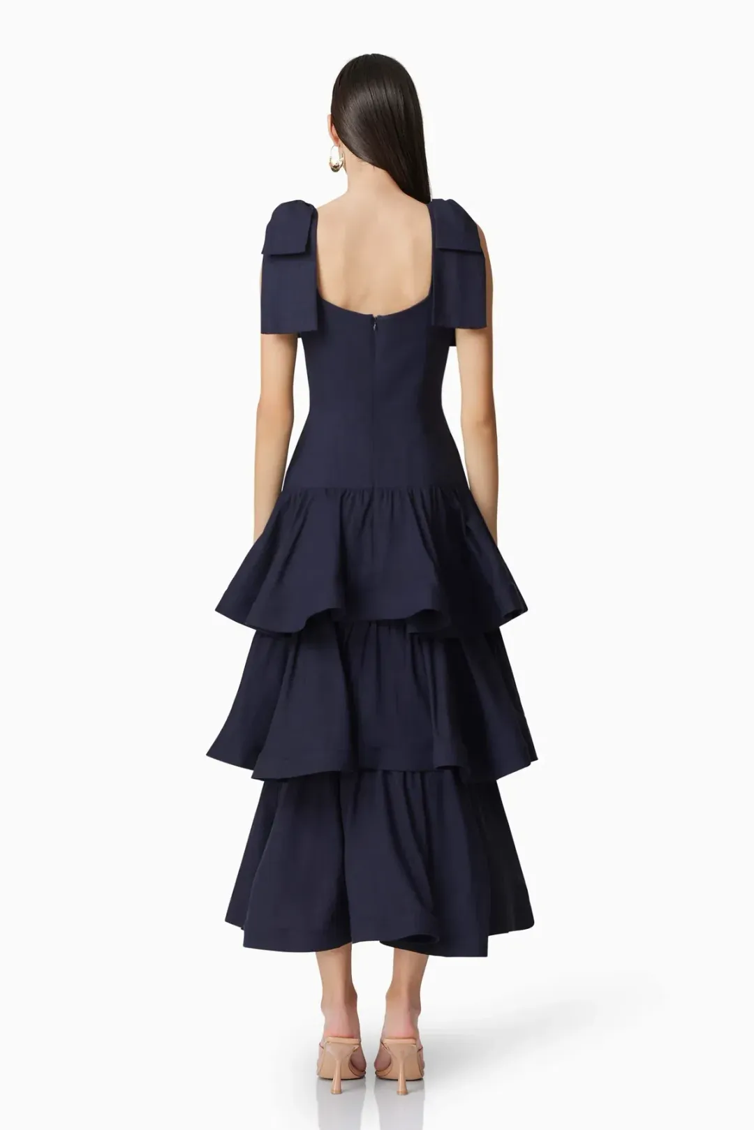 Elliatt Kara Tiered Maxi Dress in Navy Size S/8 AU for rent on The Volte - main image