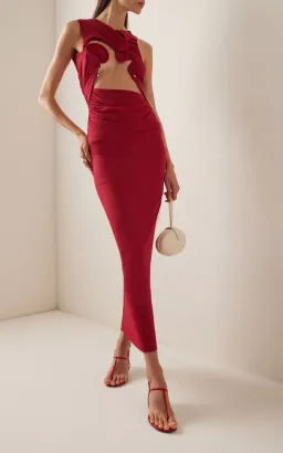 Christopher Esber Venus Tank Dress Cherry Red Size 6 XS Extra Small for rent on The Volte - image 4