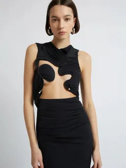 Christopher Esber Venus Tank Dress Black Size 8 Small S for rent on The Volte - image 2