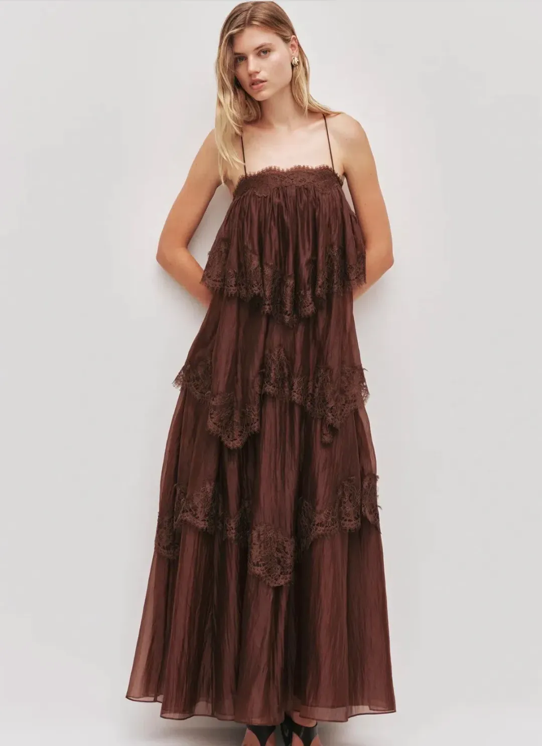 AJE OPHELIA LACE GOWN SZ 12 for rent on The Volte - main image