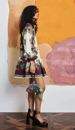 ALEMAIS RUTHIE LINEN MINI SHIRT DRESS SZ 12 for rent on The Volte - image 3