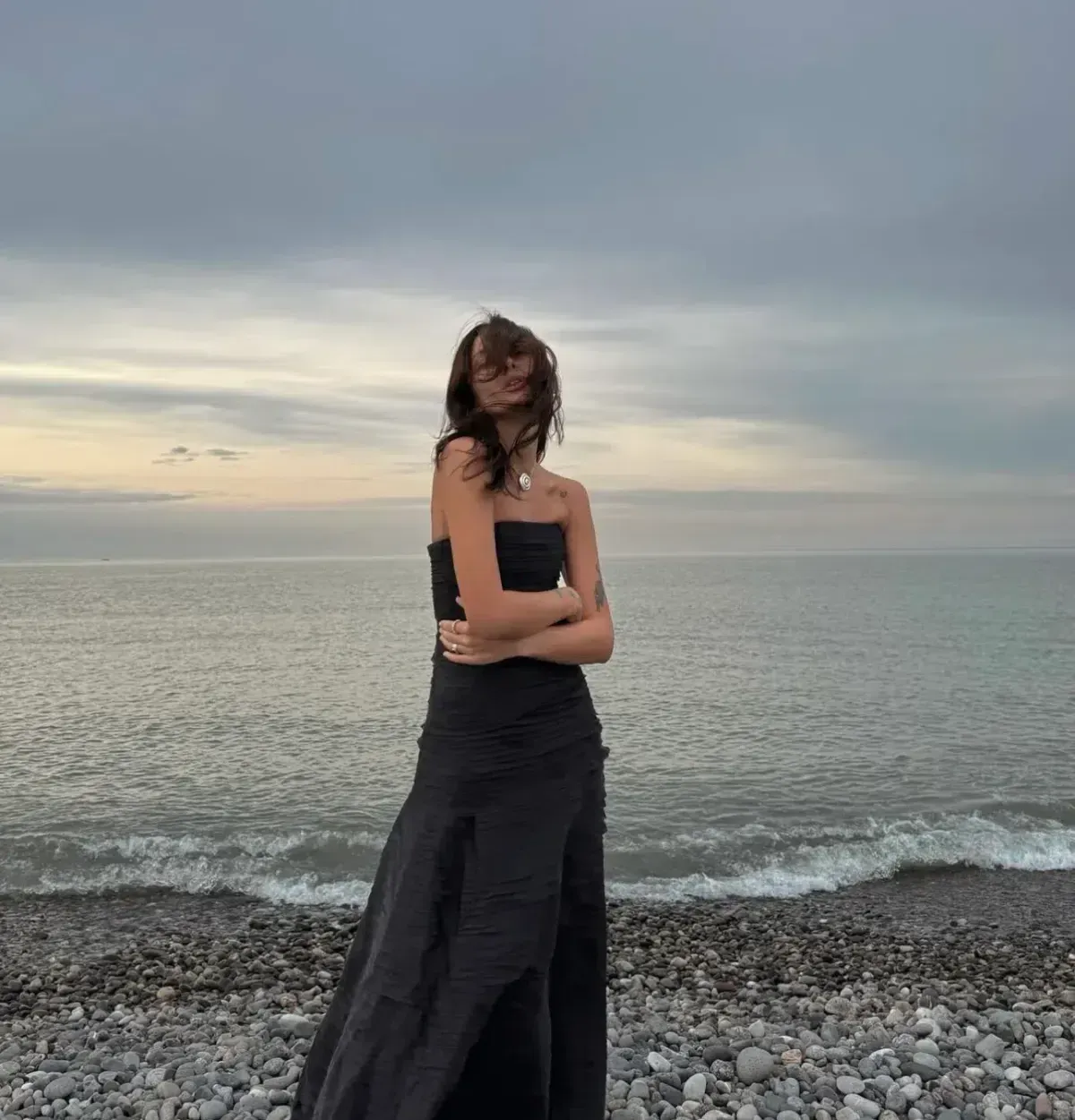 🖤 AJE Soundscape Maxi Dress – Black – Size 12 AU Strapless Formal Gown🖤 - Image 4