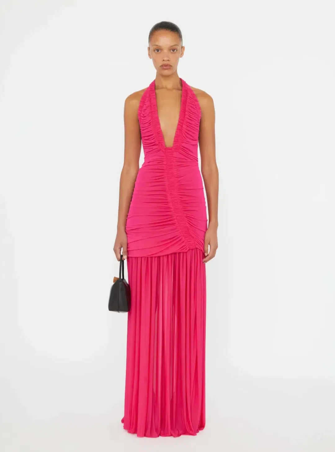 Christopher Esber Orion Gown - Magenta Hot Pink for rent on The Volte - main image