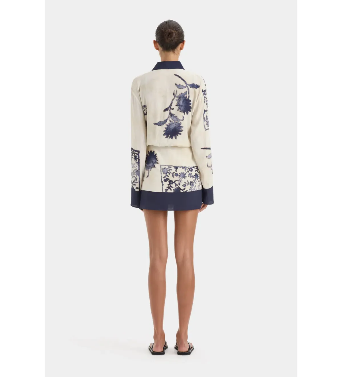 Sir The Label Phillipa Shirt Dress in Eira Midnight Size 2/AU10 - Image 4