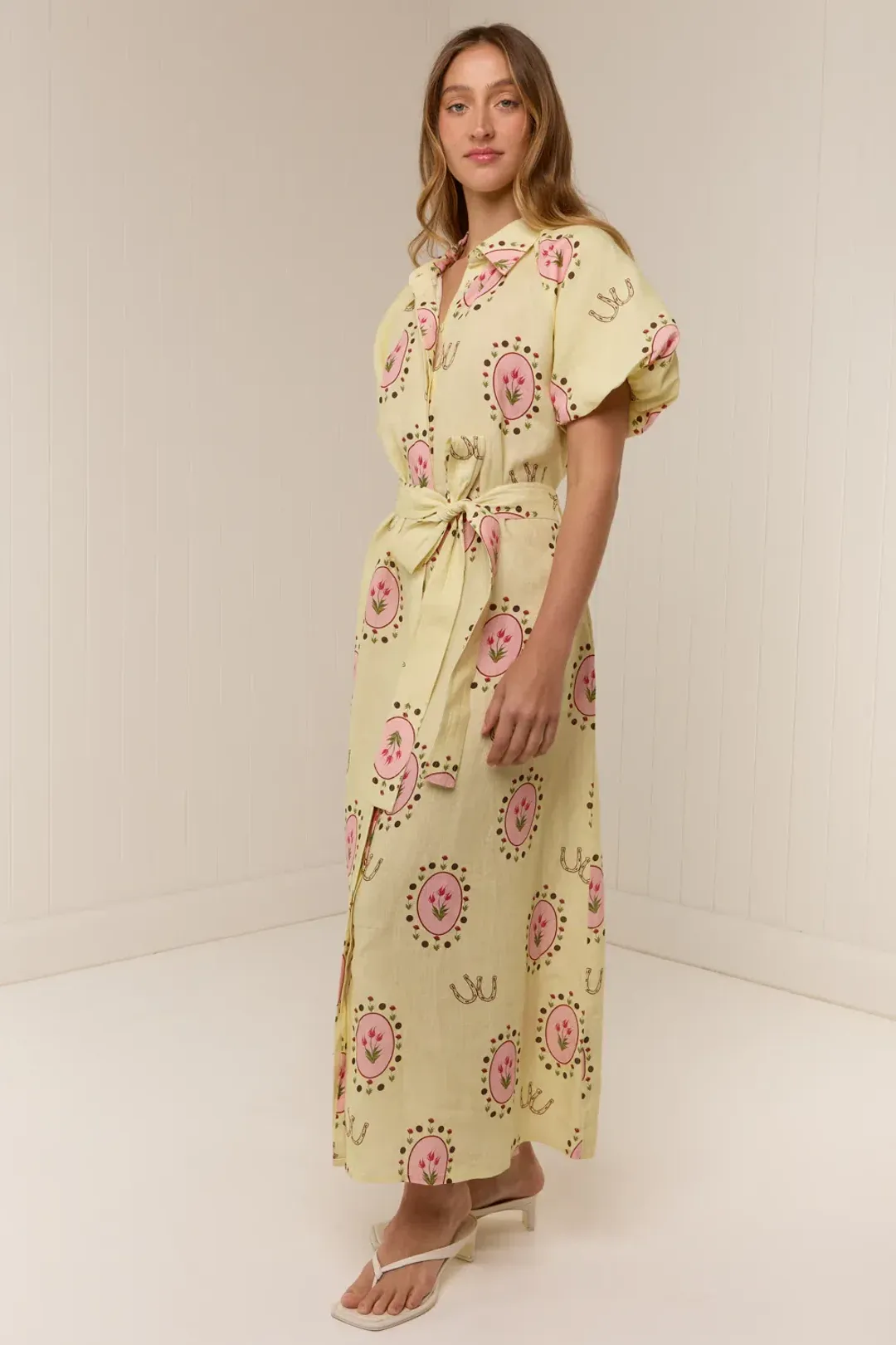 Palm Noosa Marla Dress size 8 Savanna Tile for rent on The Volte - main image