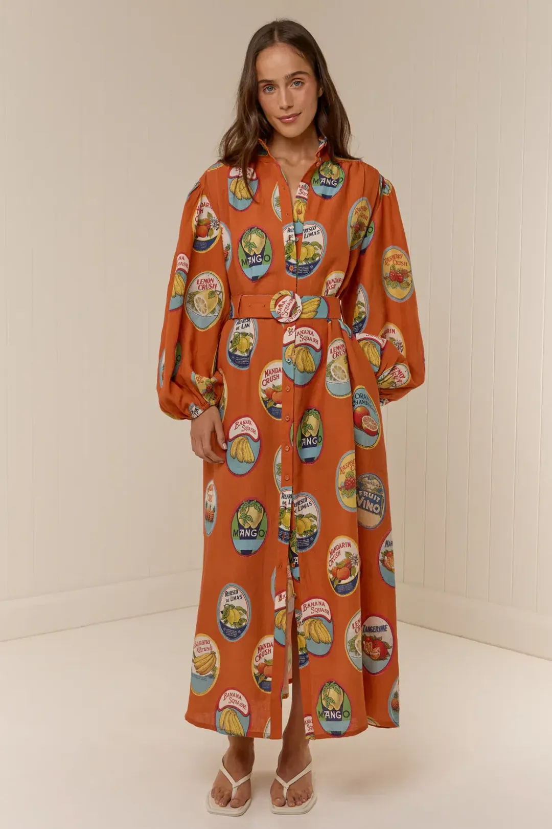Palm Noosa Noddy Dress size 10 La Fruta Orange for rent on The Volte - main image