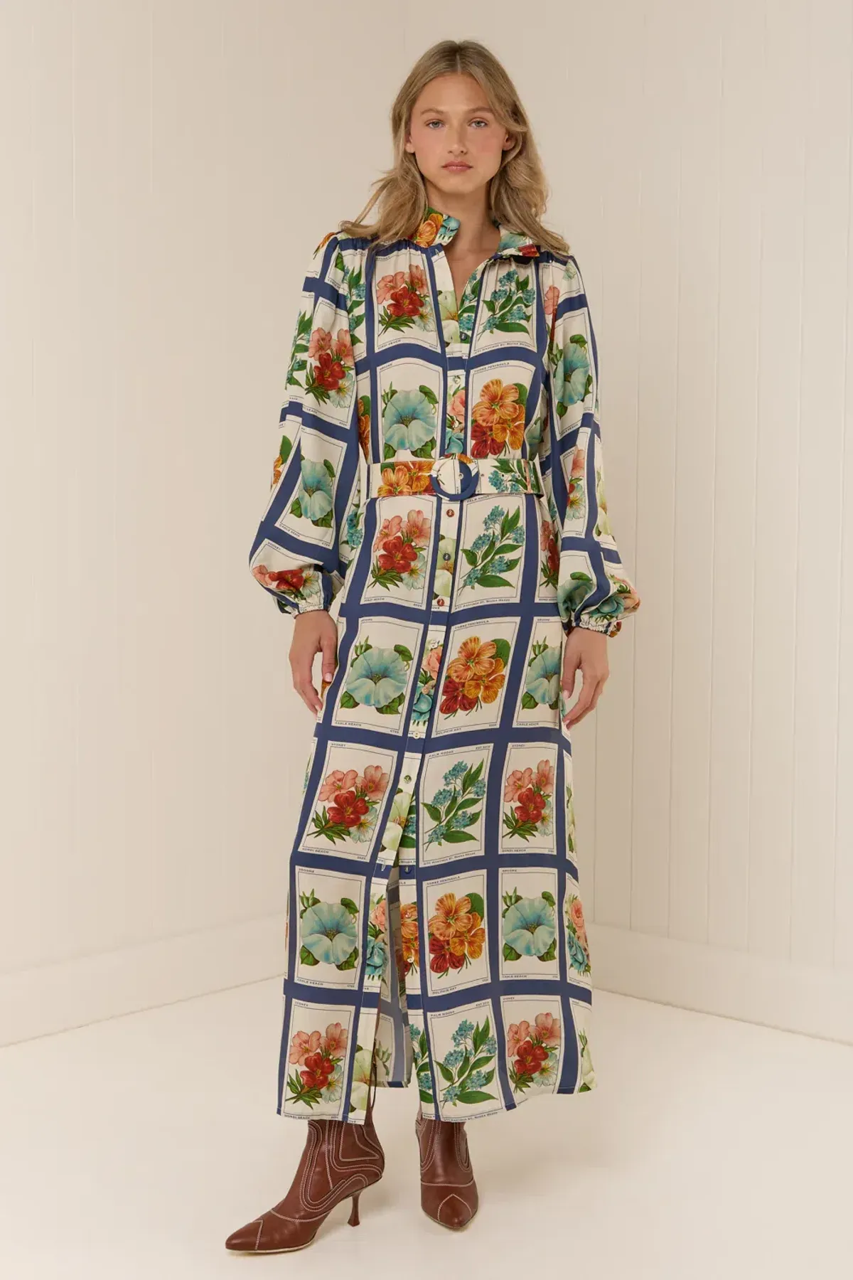Palm Noosa Tessie Dress size 14 Vintage Botanical for rent on The Volte - main image