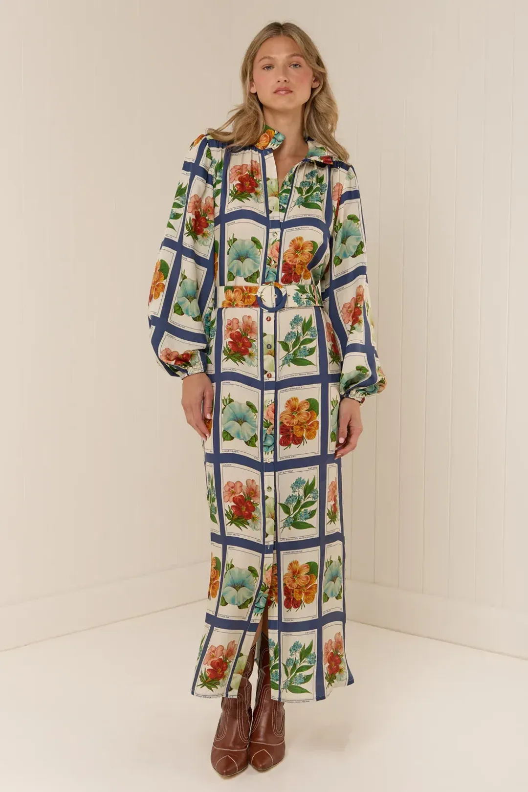 Palm Noosa Tessie Dress size 14 Vintage Botanical for rent on The Volte - main image