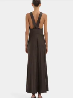 Sir Aries Cut Out Gown in Chocolate Size 8 for rent on The Volte - image 3