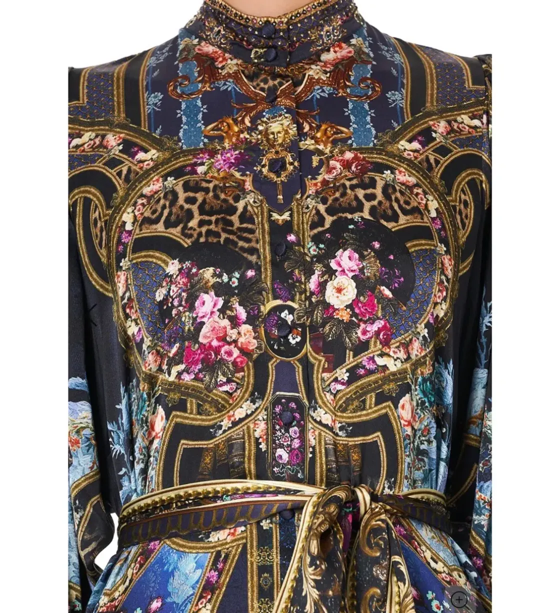 AMILLA Drop Sleeve Shirt Dress — Fields Of Treasure Size M for rent on The Volte - main image