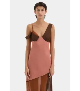 Sir The Label Halcyon Midi Dress in Almond Splice Size 3 / AU 12 for rent on The Volte - image 2