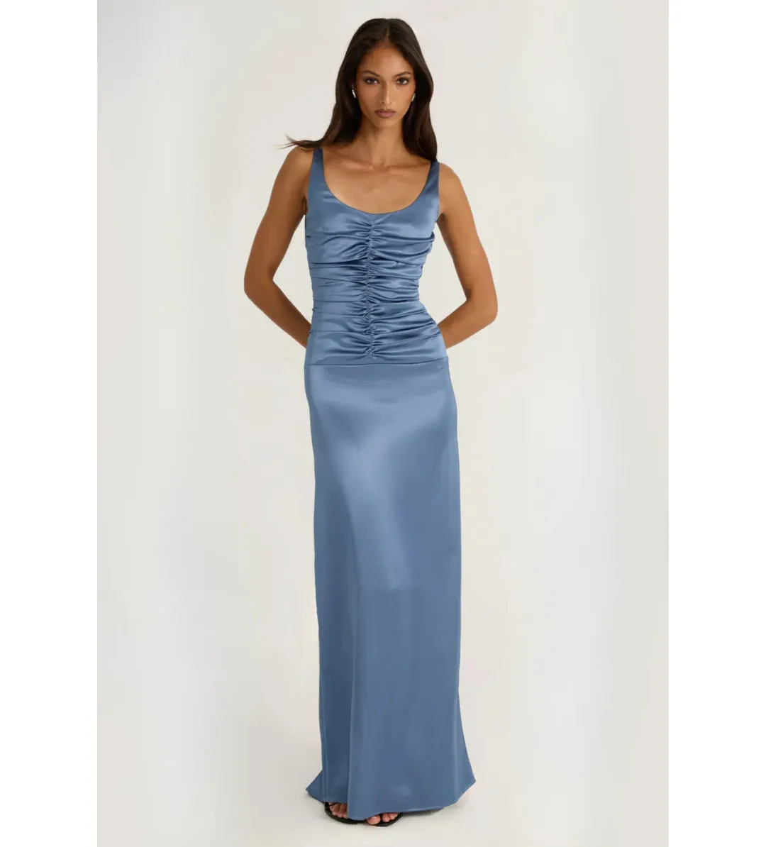 Ance Gria Atlein Gown Blue Size M/AU 10 for rent on The Volte - main image
