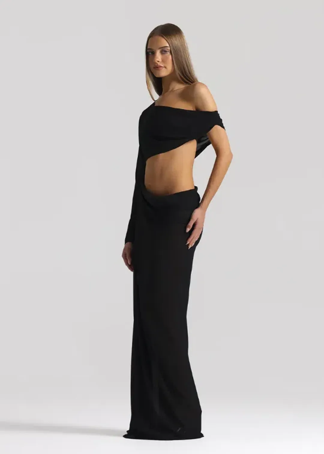 Natalie Rolt Imogen Dress in Black Size 6 for rent on The Volte - main image