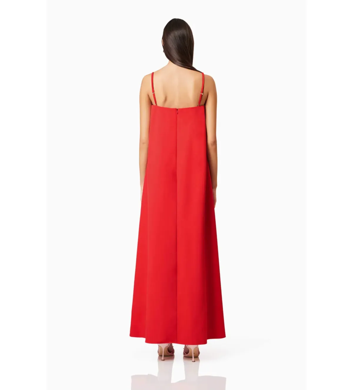 Elliatt Buttercup Embroidered Maxi Dress In Red Size L/AU 12 - Image 3
