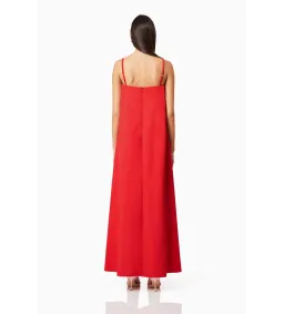 Elliatt Buttercup Embroidered Maxi Dress In Red Size L/AU 12 for rent on The Volte - image 3