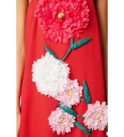 Elliatt Buttercup Embroidered Maxi Dress In Red Size L/AU 12 for rent on The Volte - image 4