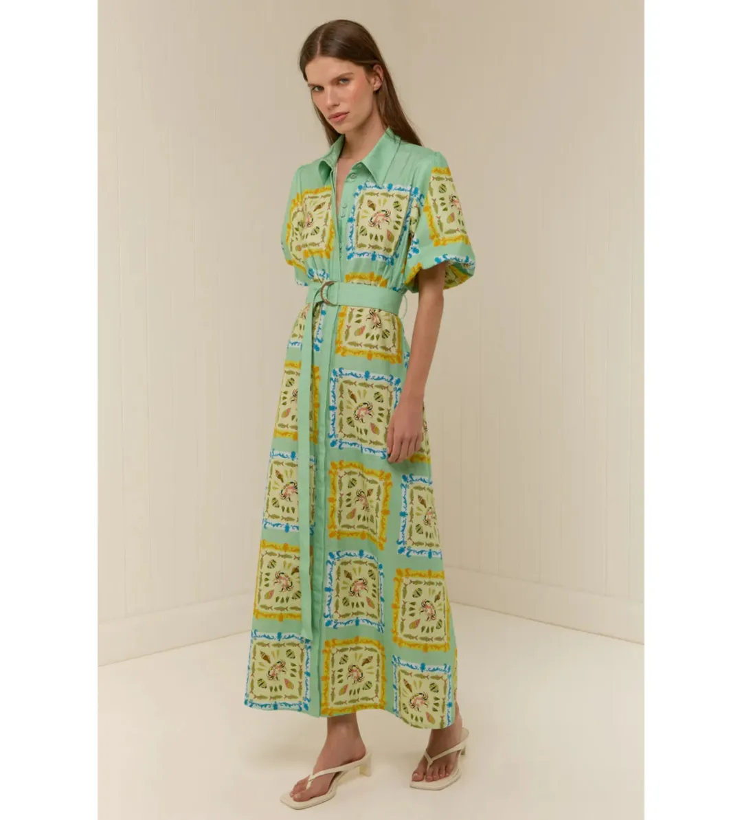 Palm Noosa Paddi Dress in Saya Shells Size AU12 for rent on The Volte - main image