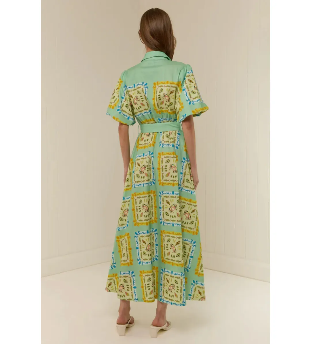 Palm Noosa Paddi Dress in Saya Shells Size AU12 for rent on The Volte - main image
