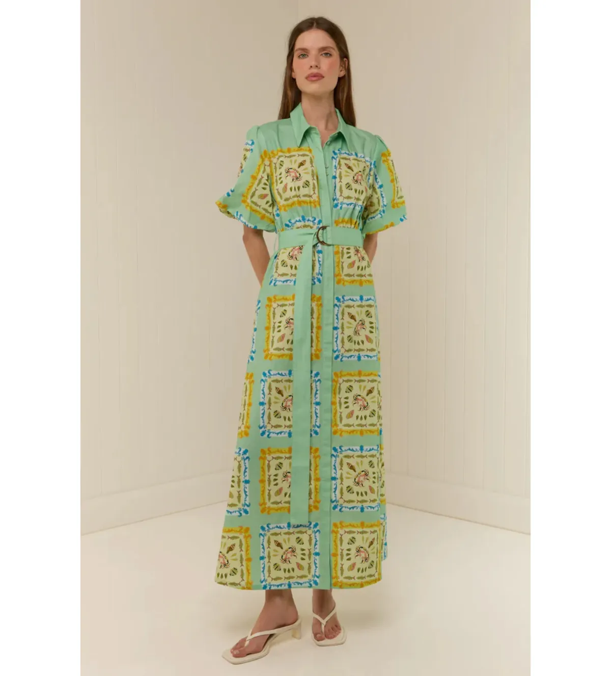 Palm Noosa Paddi Dress in Saya Shells Size AU12 - Image 1