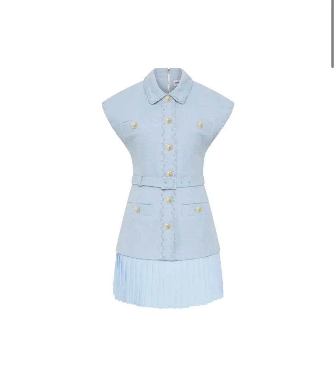 Rebecca Vallance Jonie Mini Dress Size XS (AU 6) in Pale Blue for rent on The Volte - main image
