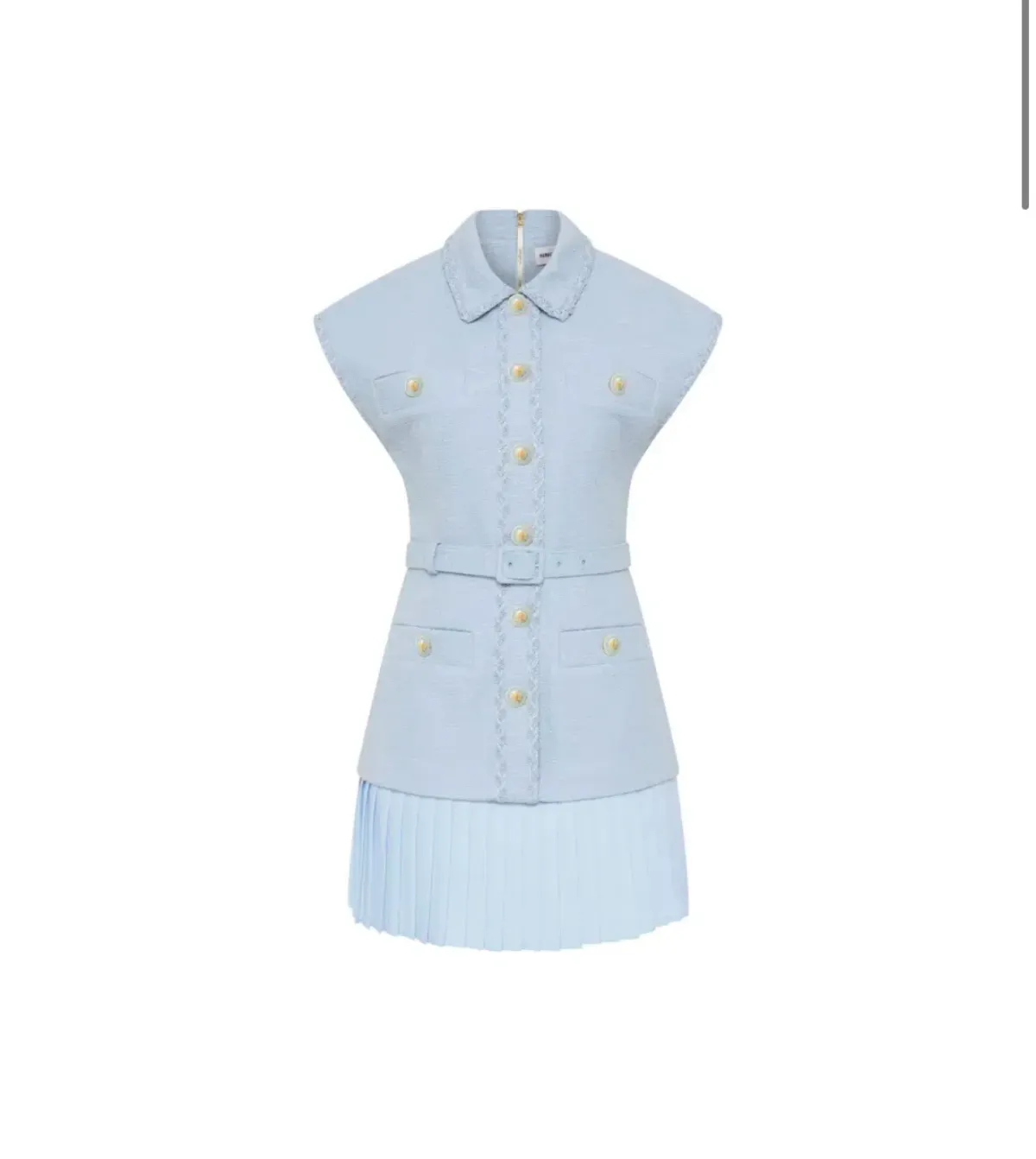 Rebecca Vallance Jonie Mini Dress Size XS (AU 6) in Pale Blue - Image 4