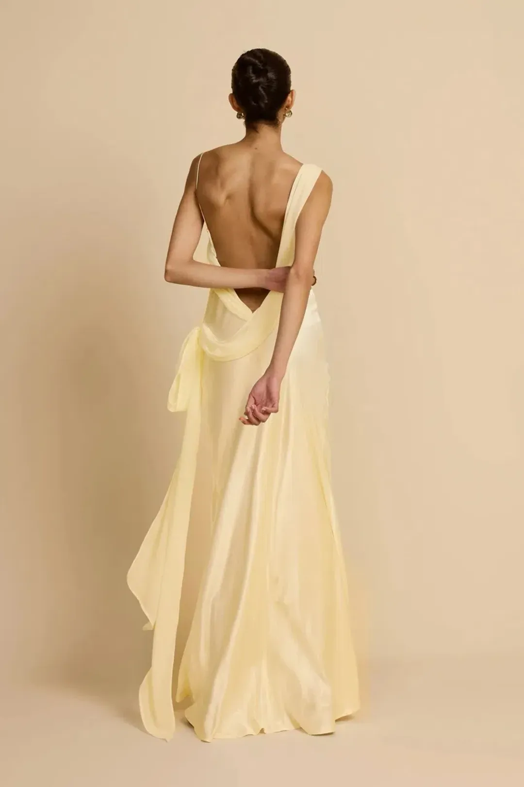 ARCINA ORI HELENA DRESS LEMON SIZE 8 (S) for rent on The Volte - main image