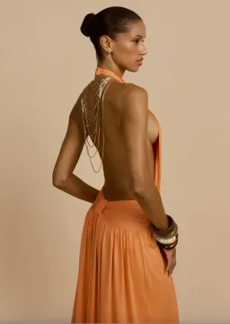 ARCINA ORI SANTINA DRESS TANGERINE SIZE XS for rent on The Volte - image 2
