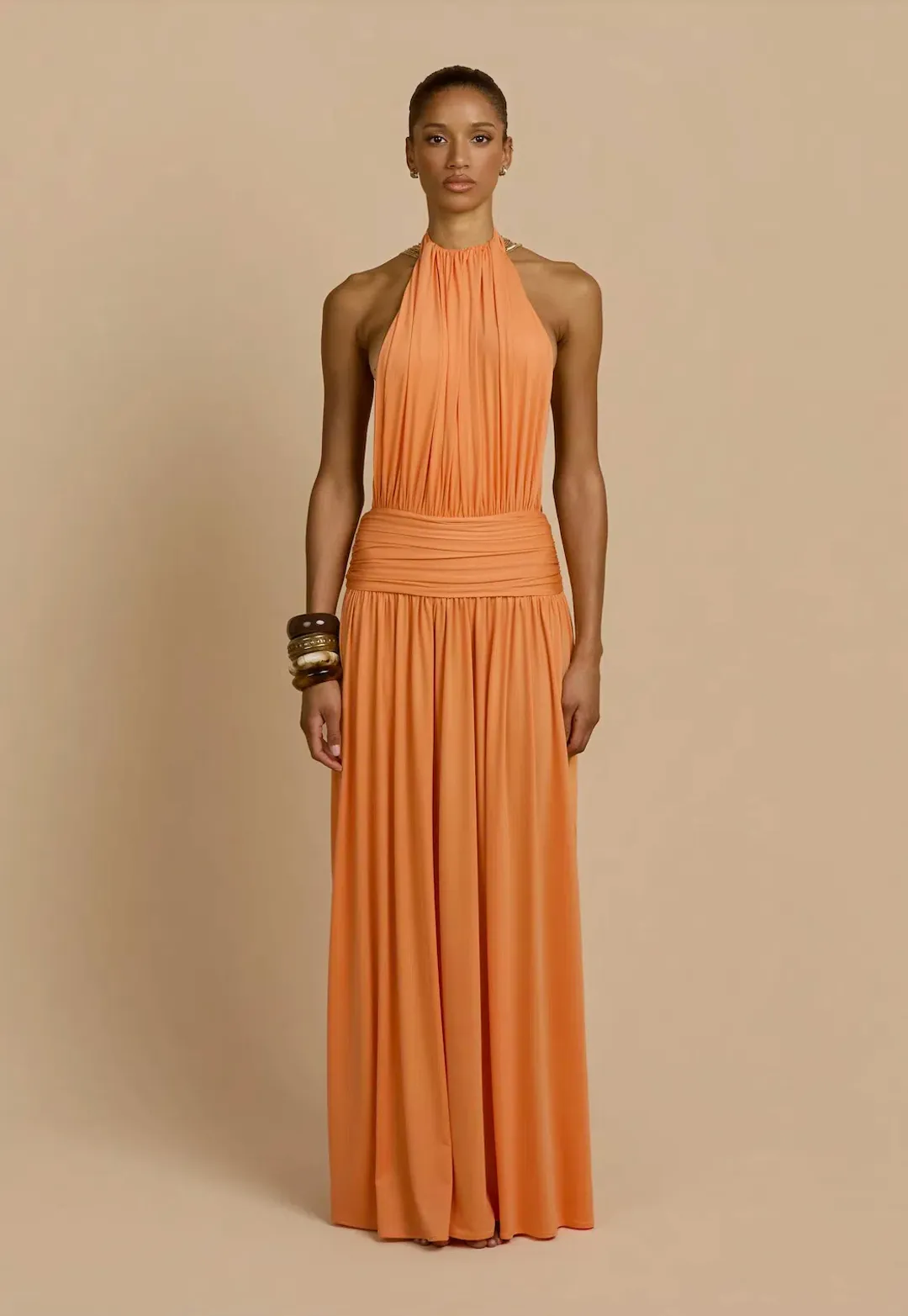 ARCINA ORI SANTINA DRESS TANGERINE SIZE XS for rent on The Volte - main image
