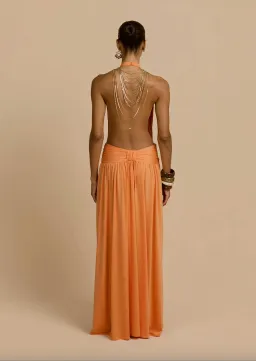 ARCINA ORI SANTINA DRESS TANGERINE SIZE XS for rent on The Volte - image 4