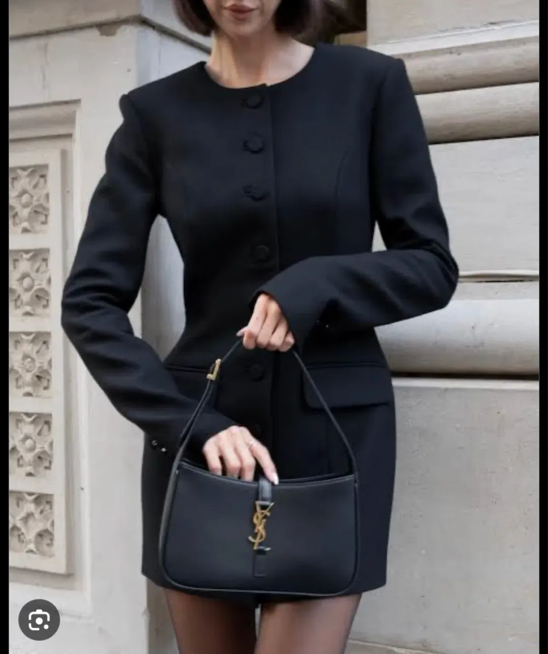 Henne Pia dress black blazer dress size S for rent on The Volte - main image