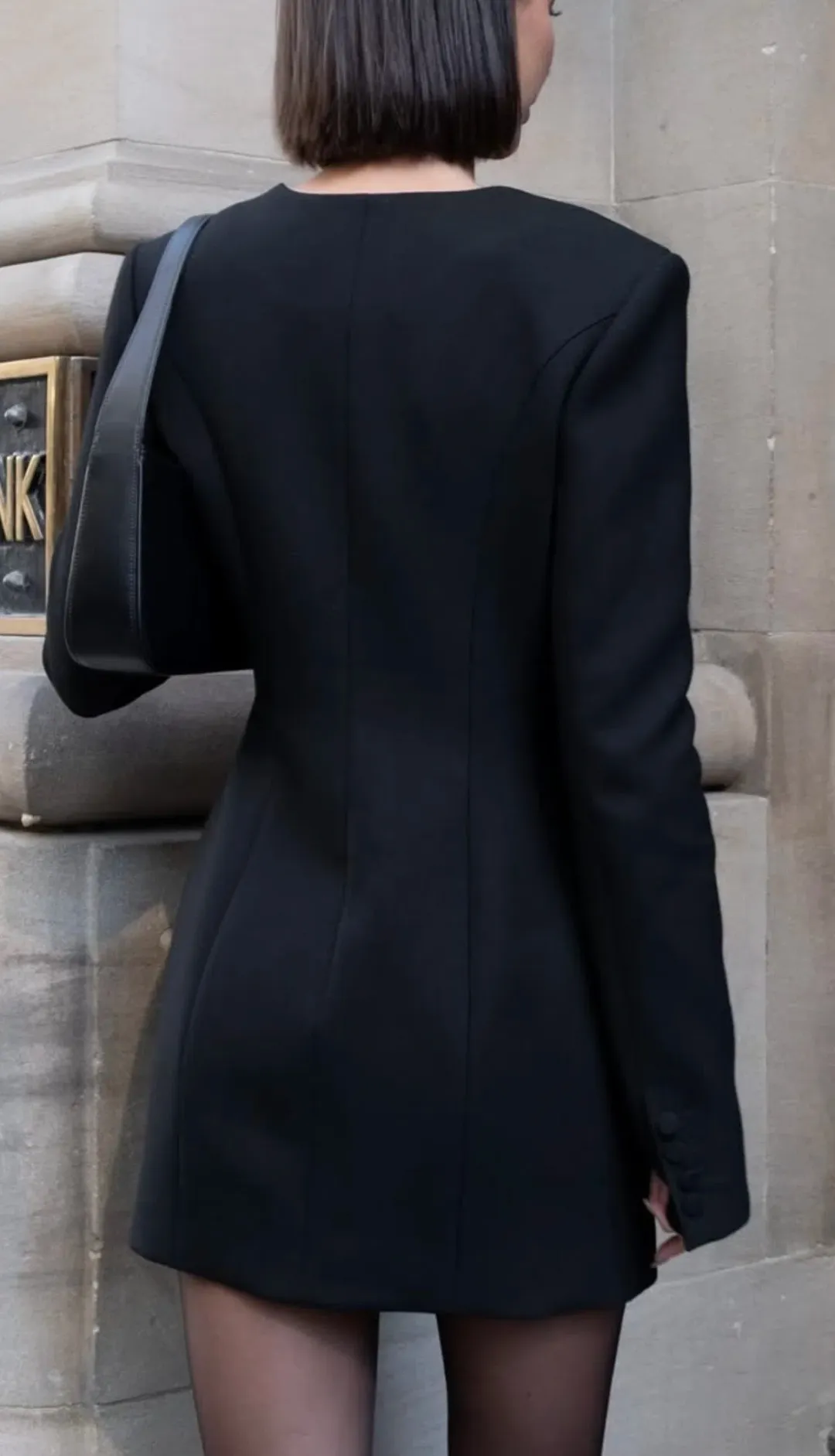 Henne Pia dress black blazer dress size S for rent on The Volte - main image