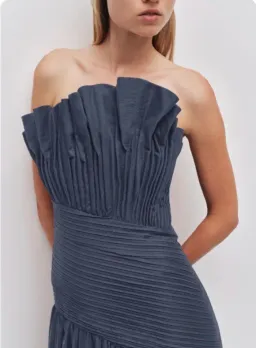 Aje Aquiline Gown Slate- 6 for rent on The Volte - image 1