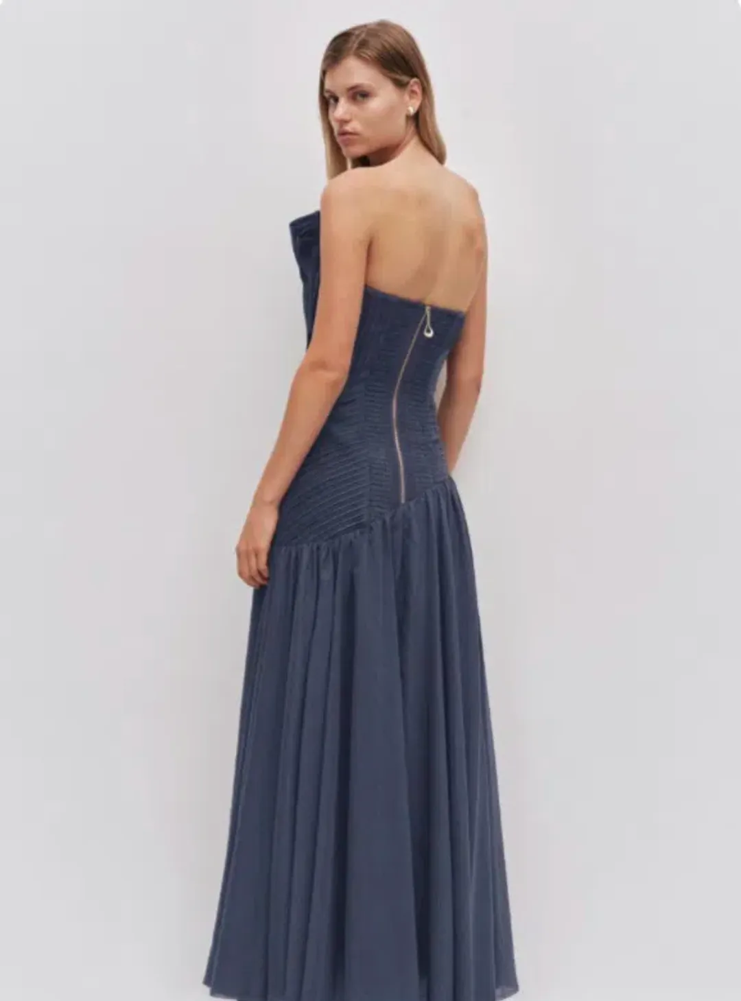 Aje Aquiline Gown Slate- 6 for rent on The Volte - main image