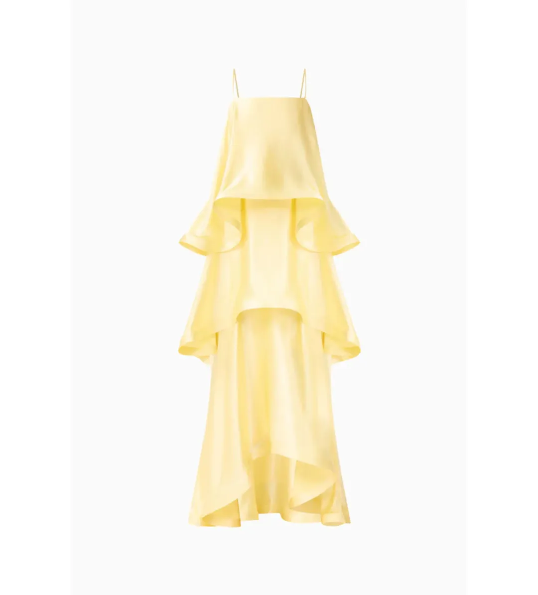 Elliatt Tilly Tiered Maxi Dress Butter Yellow Size XXL/AU 16 for rent on The Volte - main image