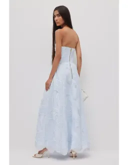 π©΅ BRAND NEW AJE Wave Gown - Size 8 - Pastel Blue Strapless Formal / Wedding / Hen's Dress π©΅ for rent on The Volte - image 6