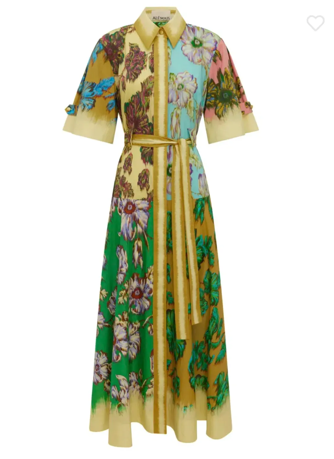 ALEMAIS JERRY COTTON SHORT SLEEVE SHIRTDRESS for rent on The Volte - main image