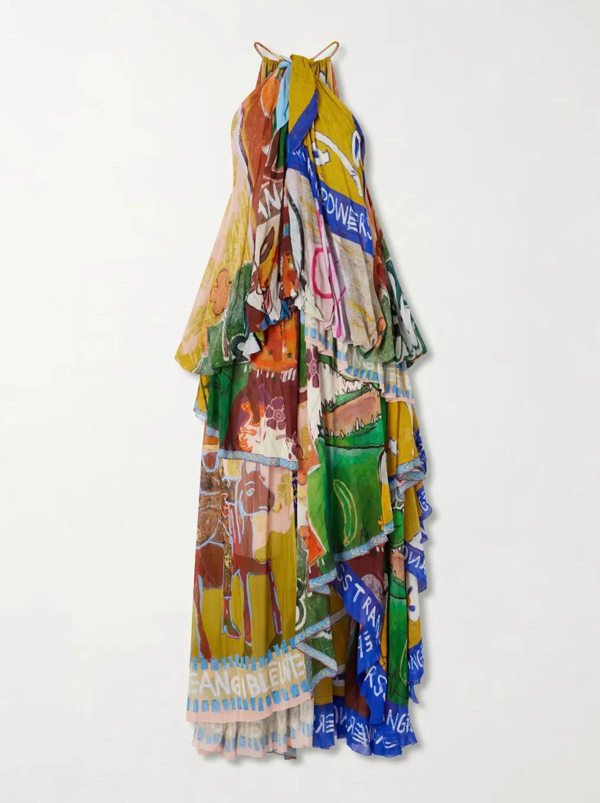 ALEMAIS MLAK HALTER GOWN SZ 10 - Image 2