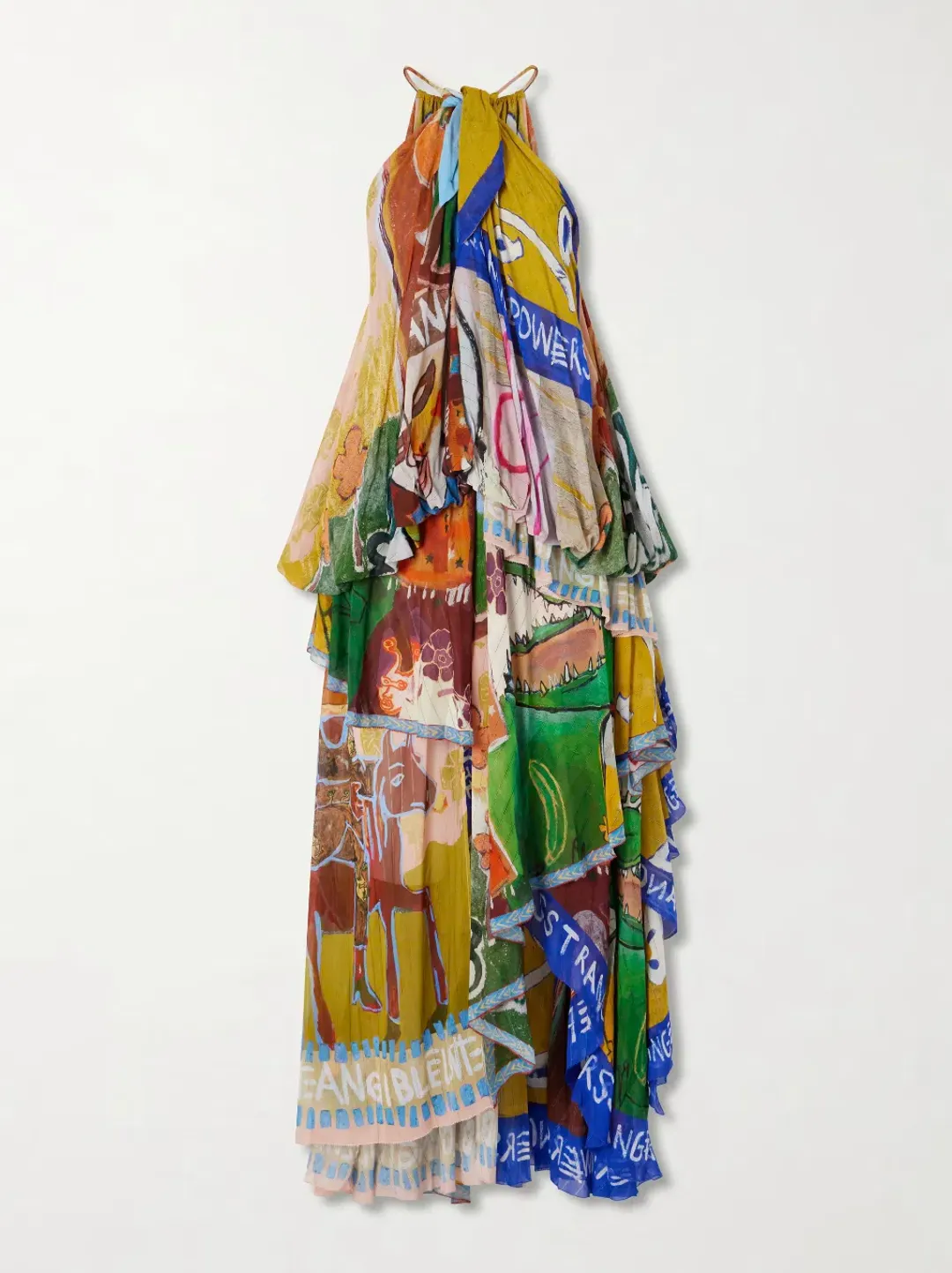 ALEMAIS MLAK HALTER GOWN SZ 12 for rent on The Volte - main image