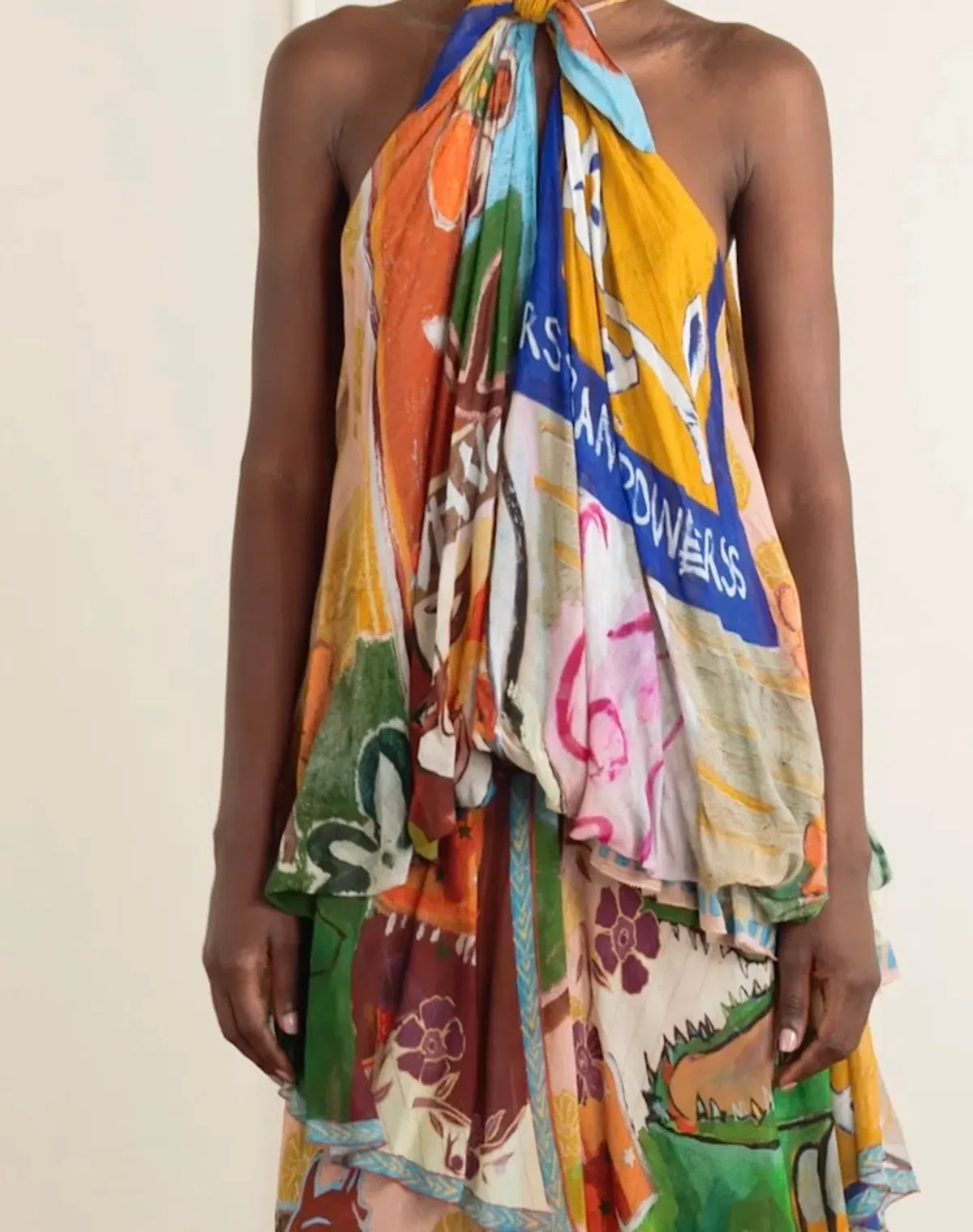 ALEMAIS MLAK HALTER GOWN SZ 12 - Image 4