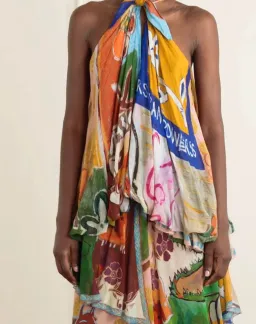 ALEMAIS MLAK HALTER GOWN SZ 12 for rent on The Volte - image 4
