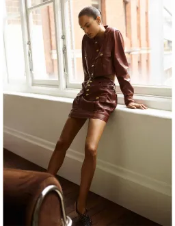 Aje Sarina Mini Skirt Size 8 Toffee for rent on The Volte - image 5