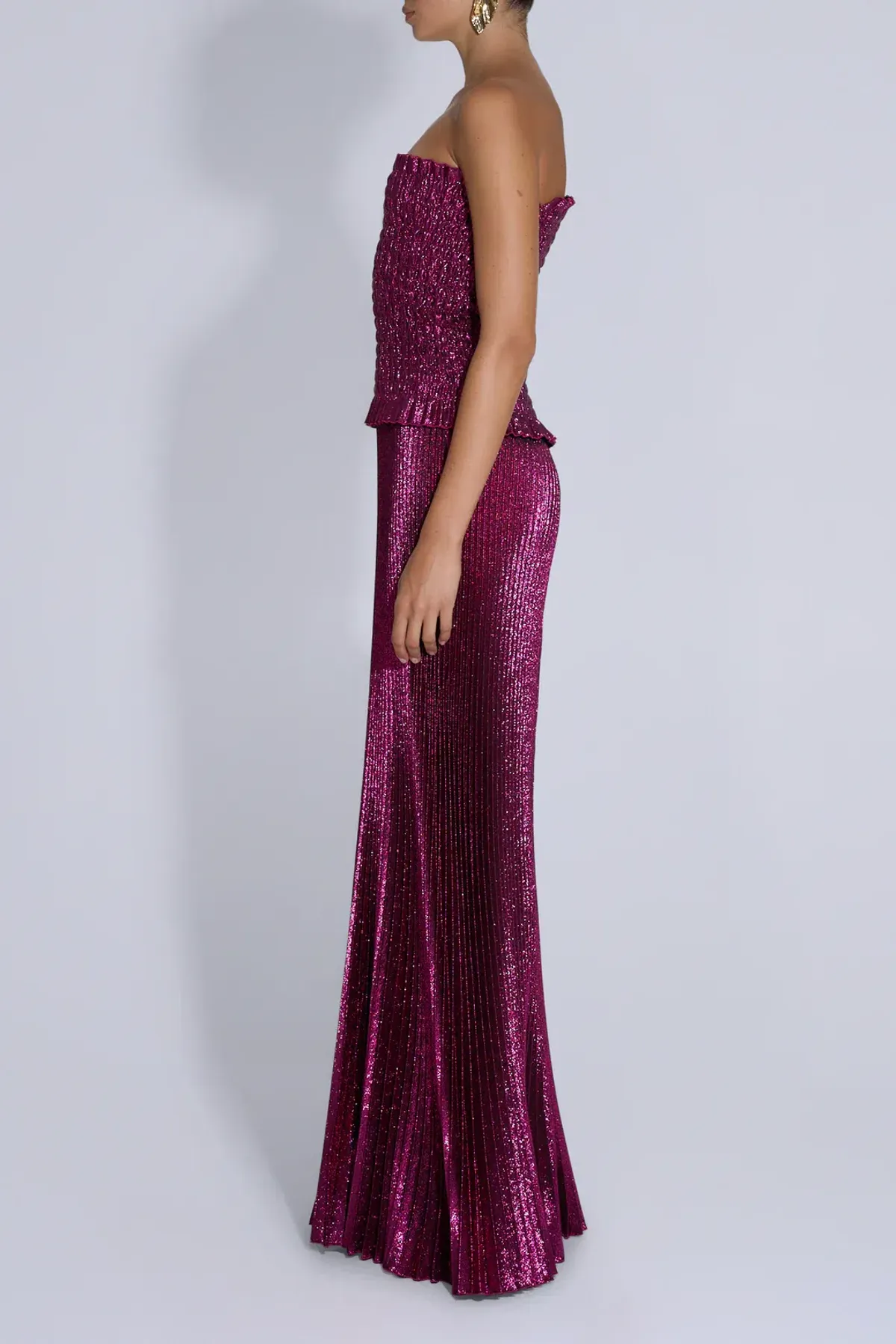 L'IDÉE Maya Gown Sangria Glitter Size 8 - Image 2