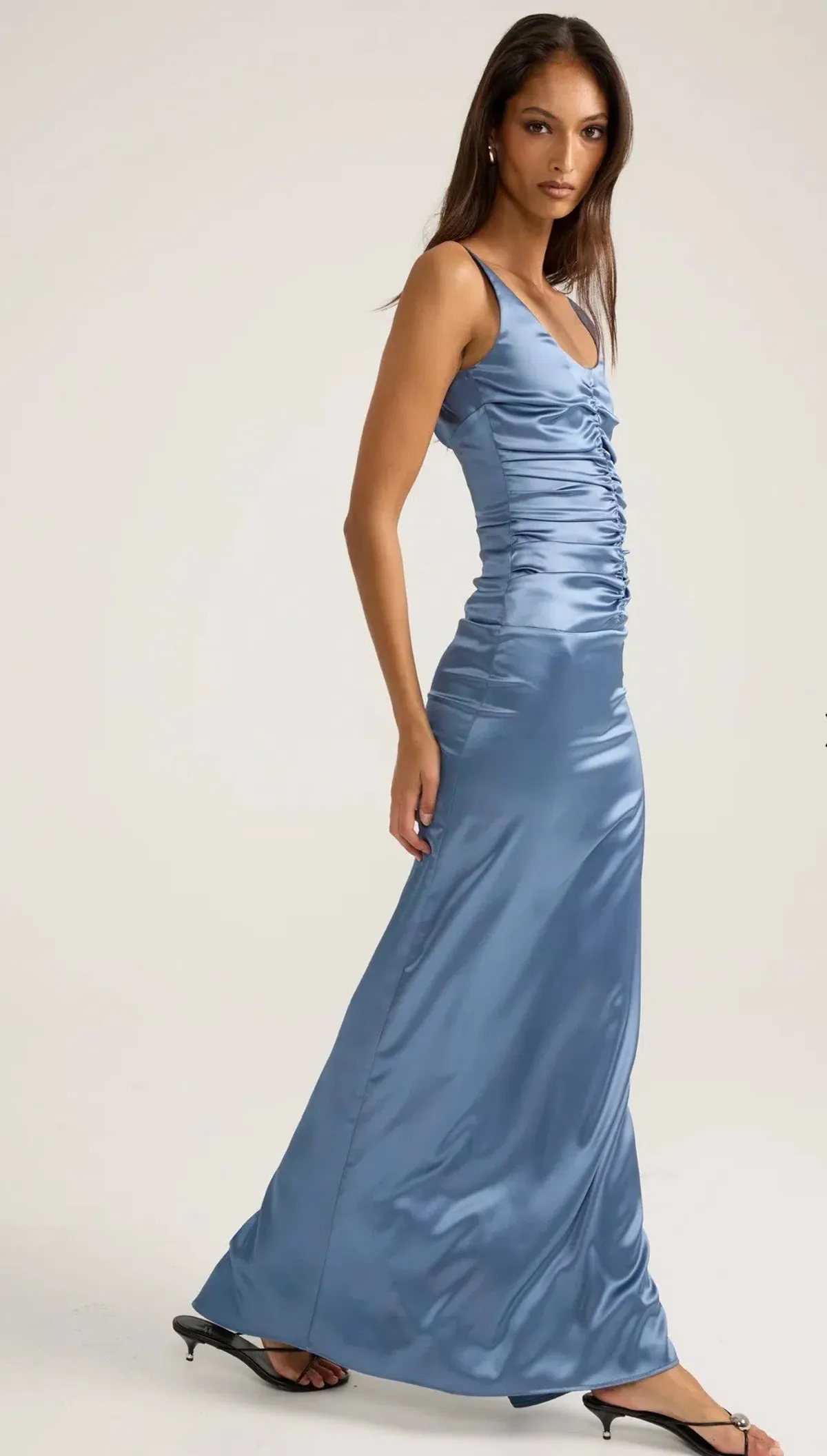 Ance Gria Atlein Dress in Vintage Blue Size 8 - Image 4