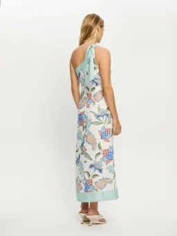Kivari Azure One-Shoulder Midi Dress - Size 8 for rent on The Volte - image 3