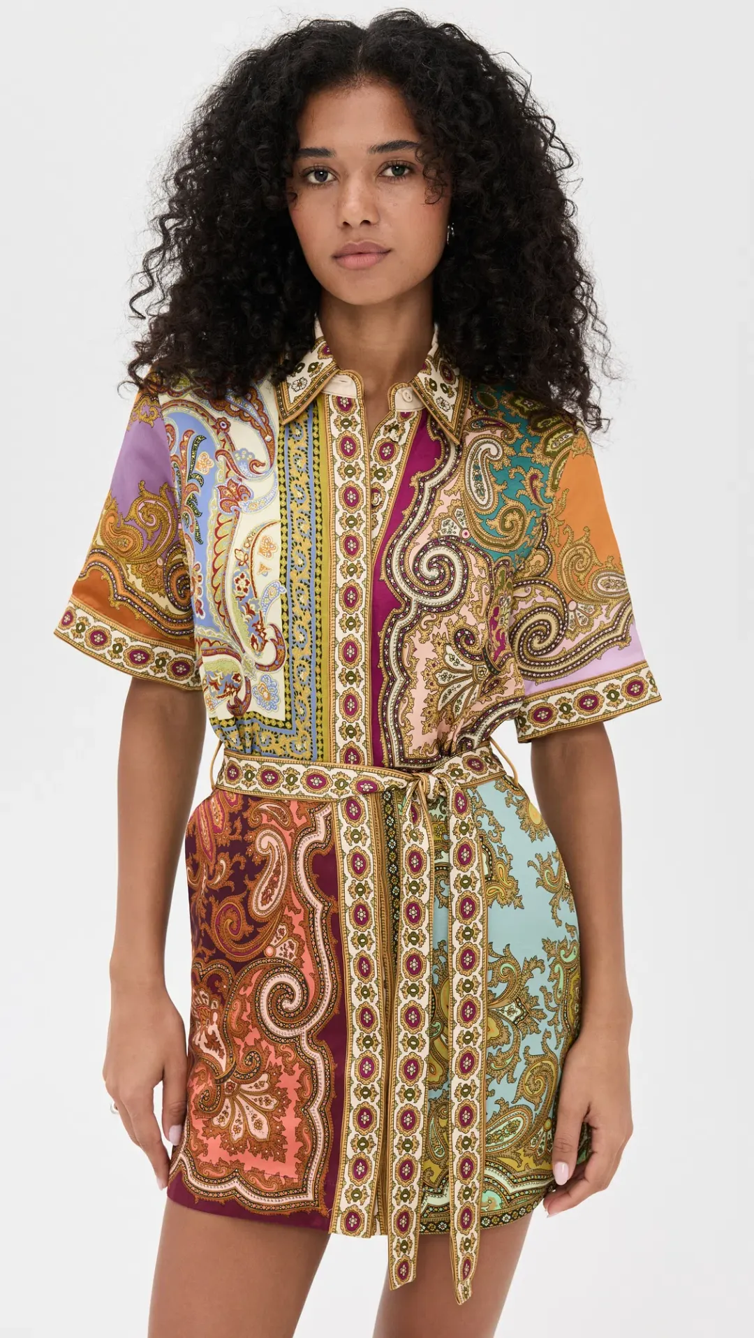 Alemais Clemenza Spliced Mini Dress Size 6 for rent on The Volte - main image