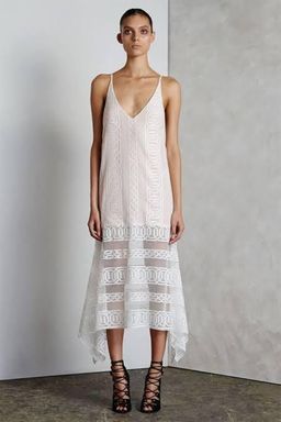 Shona Joy Lace Slip Dress Size 8 for rent on The Volte - image 1
