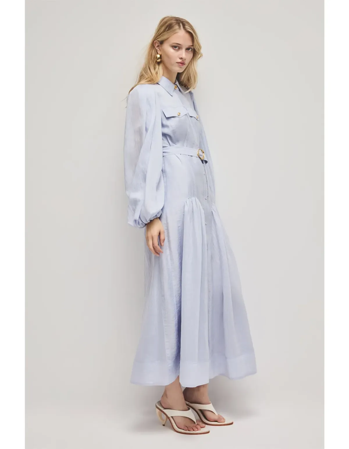 Aje Colide Shirt Dress Size 12 French Blue - Image 2